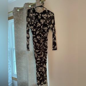 Coleen Mesh Floral Midi Dress from Vici